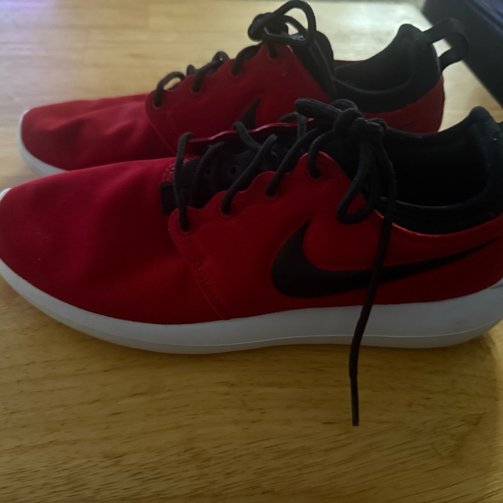 Nike Red and Black Athletic Shoes